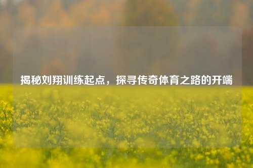 揭秘刘翔训练起点，探寻传奇体育之路的开端