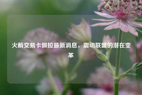 火箭交易卡佩拉最新消息，震动联盟的潜在变革