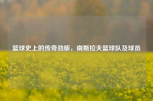 篮球史上的传奇劲旅，南斯拉夫篮球队及球员